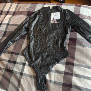 Crocodile black body suit